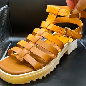 Torrid Cognac Chunky Gladiator Sandal